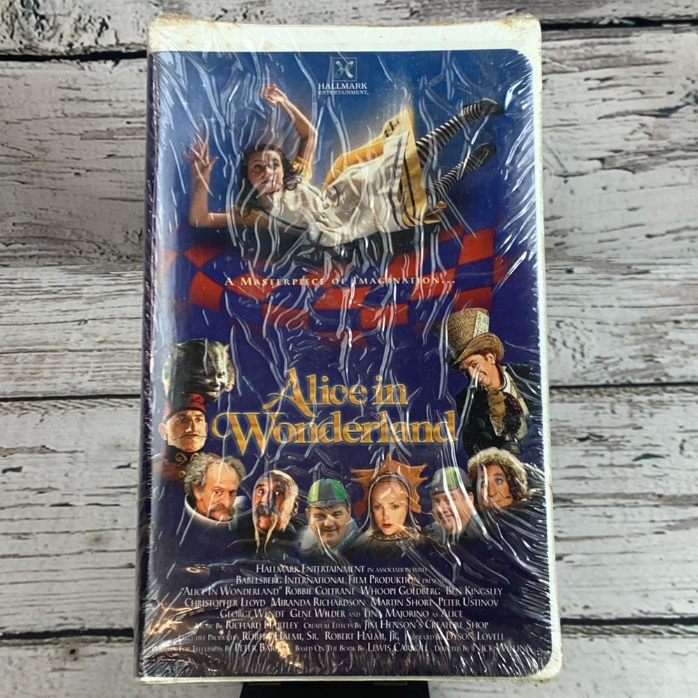 Hallmark Alice in Wonderland‎ VHS Movie New Sealed Fantasy Adventure Family Film